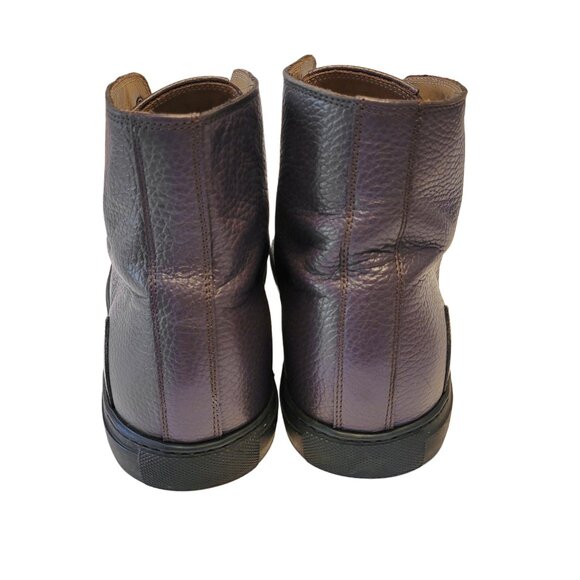 Marc Jacobs *RARE* Plum Leather High Top Sneakers - Picture 10 of 14